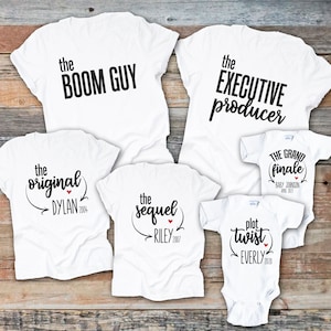 Original Sequel Finale, Finale Baby Announcement, the Grand Finale, Plot Twist, Family Pregnancy Announcement Shirt, Oldest Middle