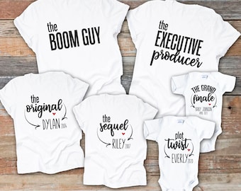 Original Sequel Finale Baby Announcement Shirt: Family Pregnancy Reveal