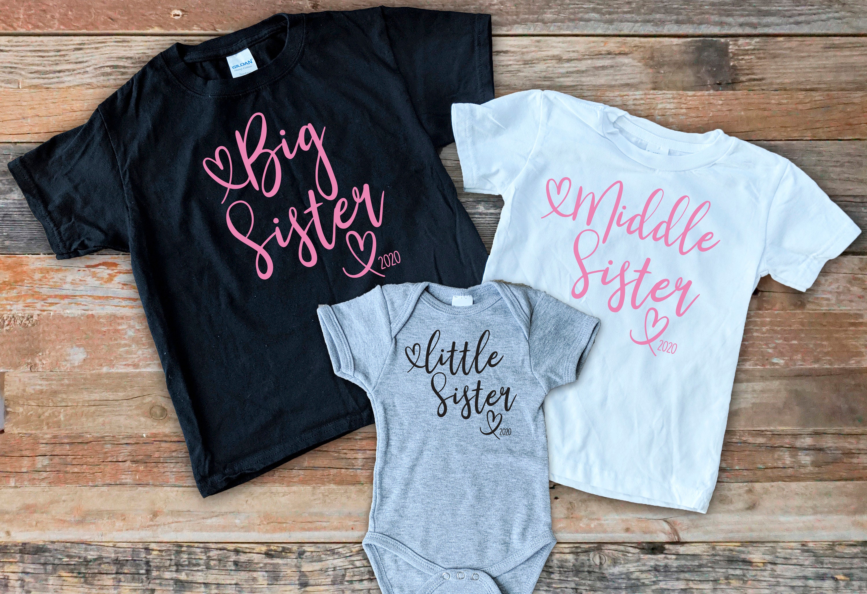 Big Sister Shirt Little Sister Shirt Middle Sister Shirt | Etsy