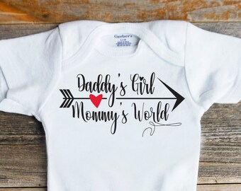 Daddys girl mommys world best sale onesie