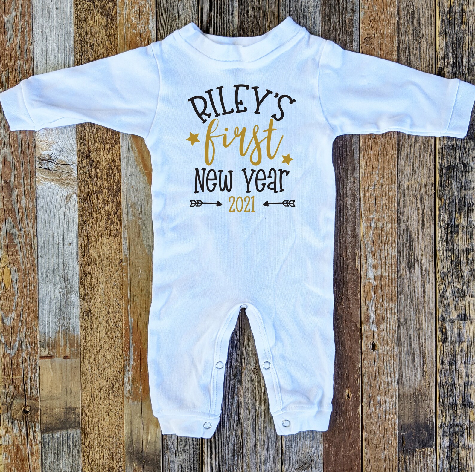 First New Year Outfit Baby's First New Year Happy New Etsy