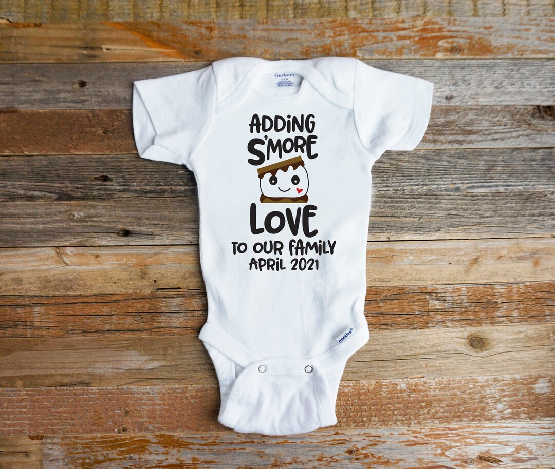 Adding Smore Love to Our Family, Camping Baby Announcement, Camper