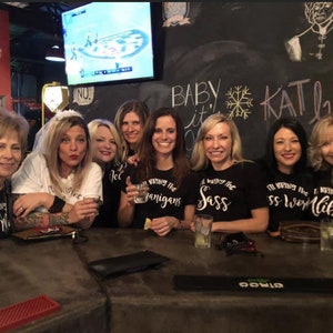 Funny Group Shirts, Wine Tasting Bachelorette Party: Custom Bridal Party Friend Gifts image 6