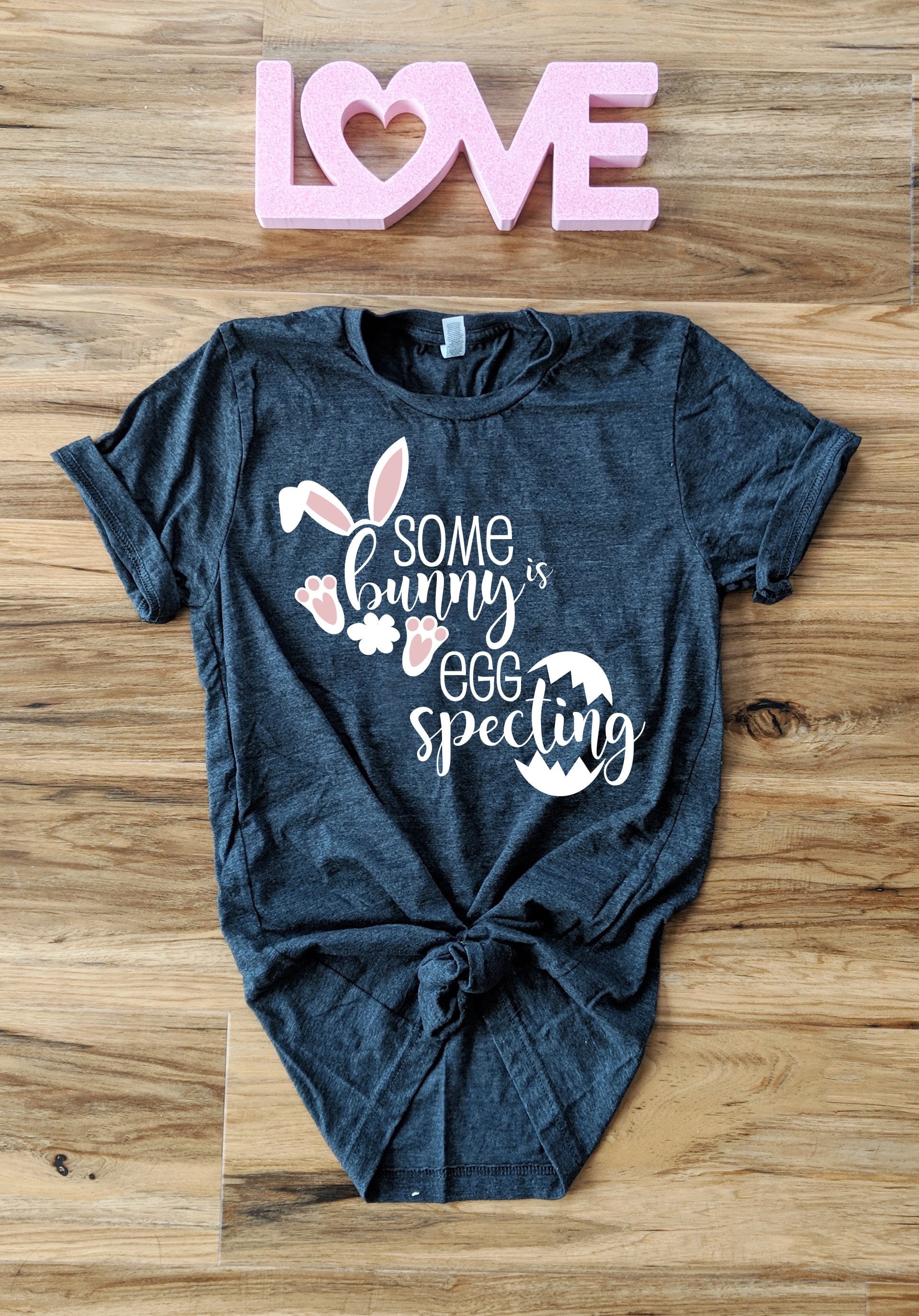 Easter pregnancy announcement shirt Somebunny is eggspecting Etsy
