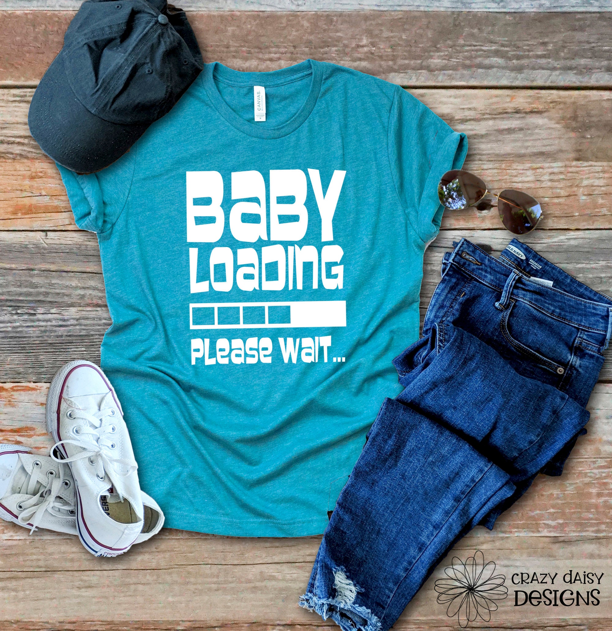 Baby Loading Tshirt Baby Loading Please Wait Funny Etsy