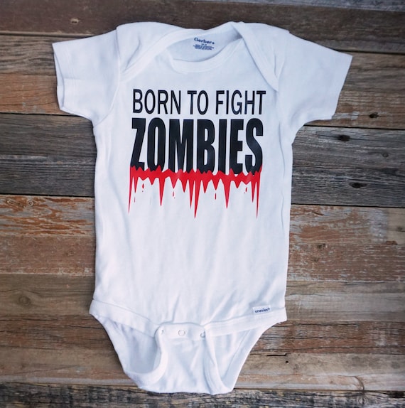 Baby Clothing Zombies Coming Funny Baby Bodysuit