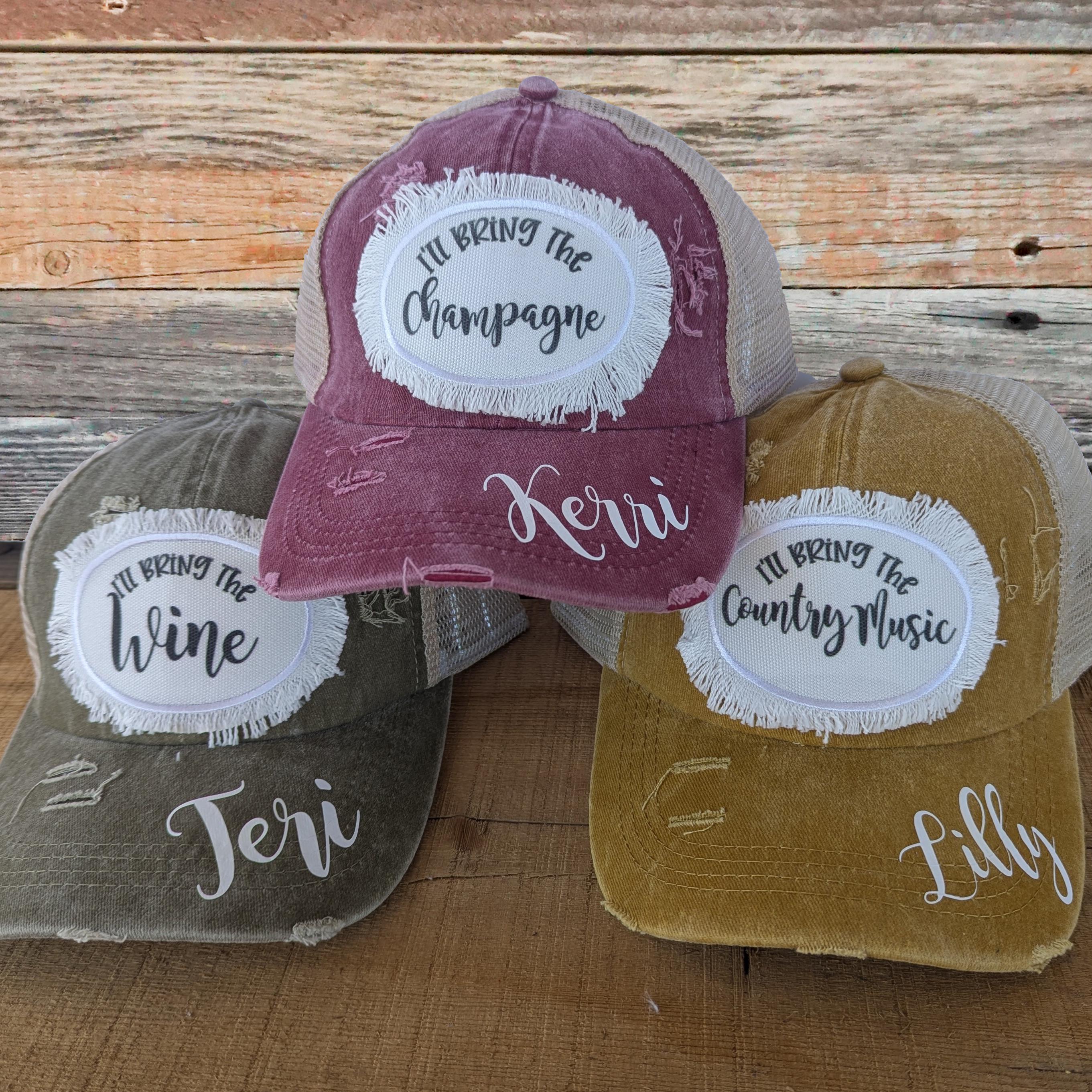Personalized Distressed Trucker Hat:  display picture 1
