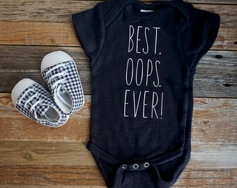 Best Oops EVER, Funny Baby rompers®, Funny Pregnancy Announcement, Gift for Dad, Funny Baby Gift, Baby Reveal, Take Home Outfit