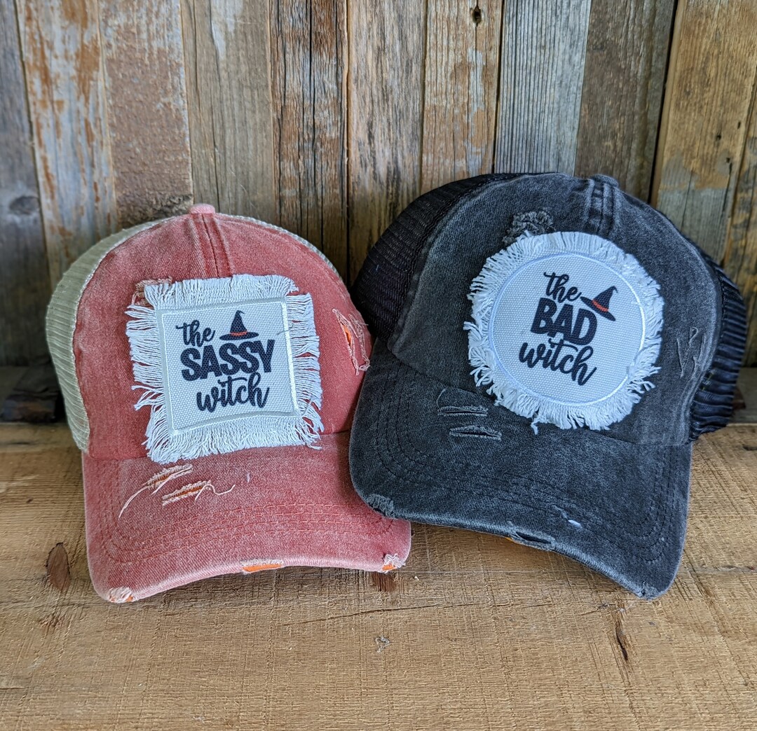 Halloween Baseball Hat Halloween Trucker Cap the Good Witch Etsy