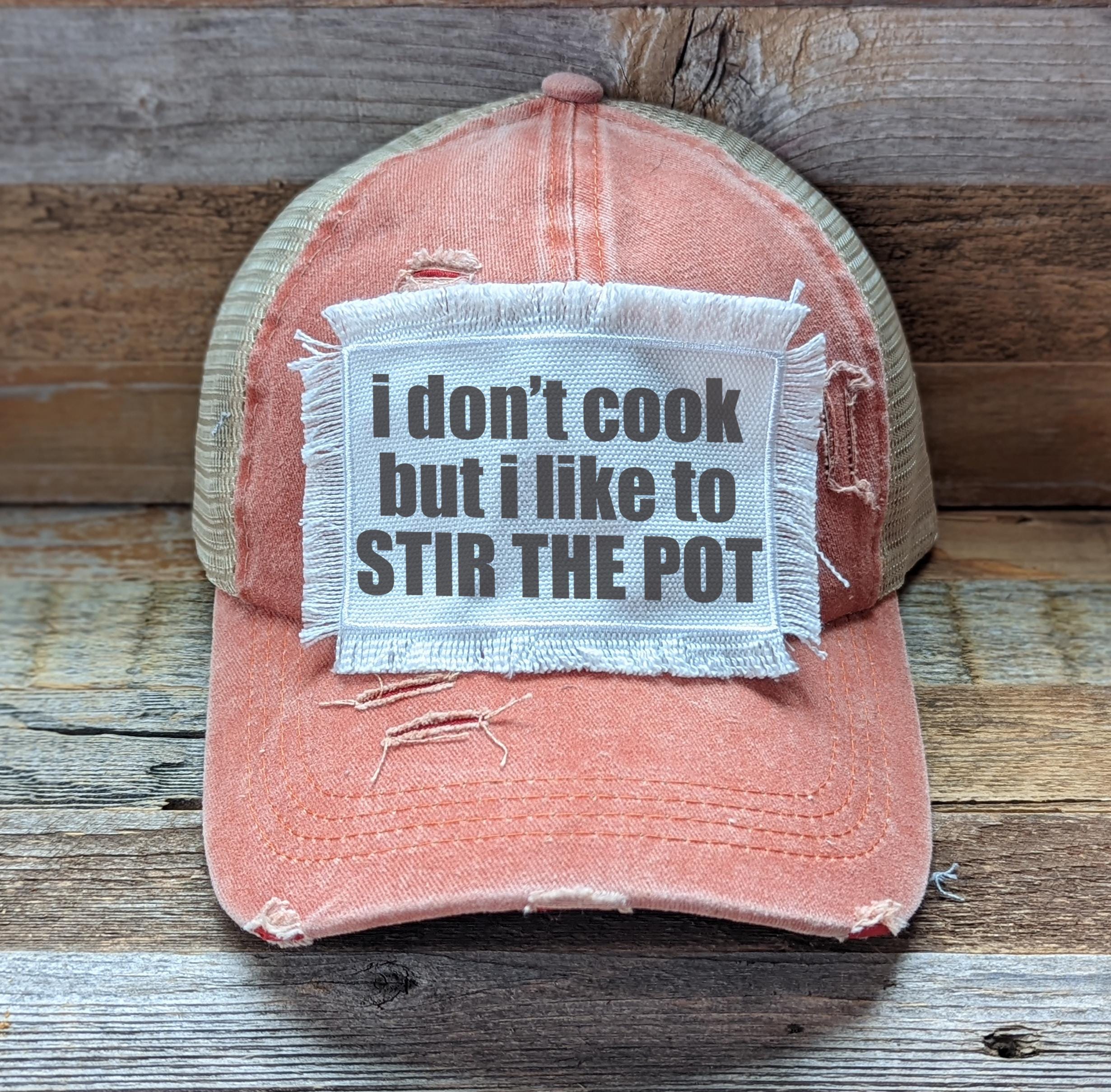 Funny Distressed Trucker Hat: I Don