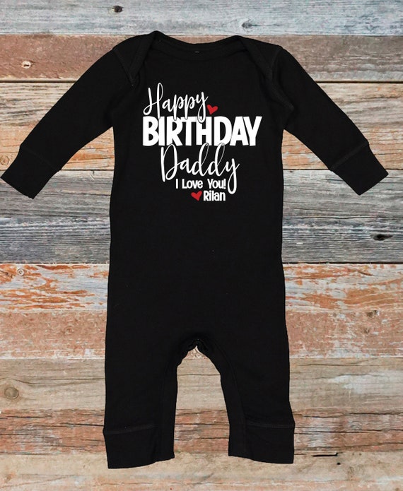 Happy birthday daddy romper best sale