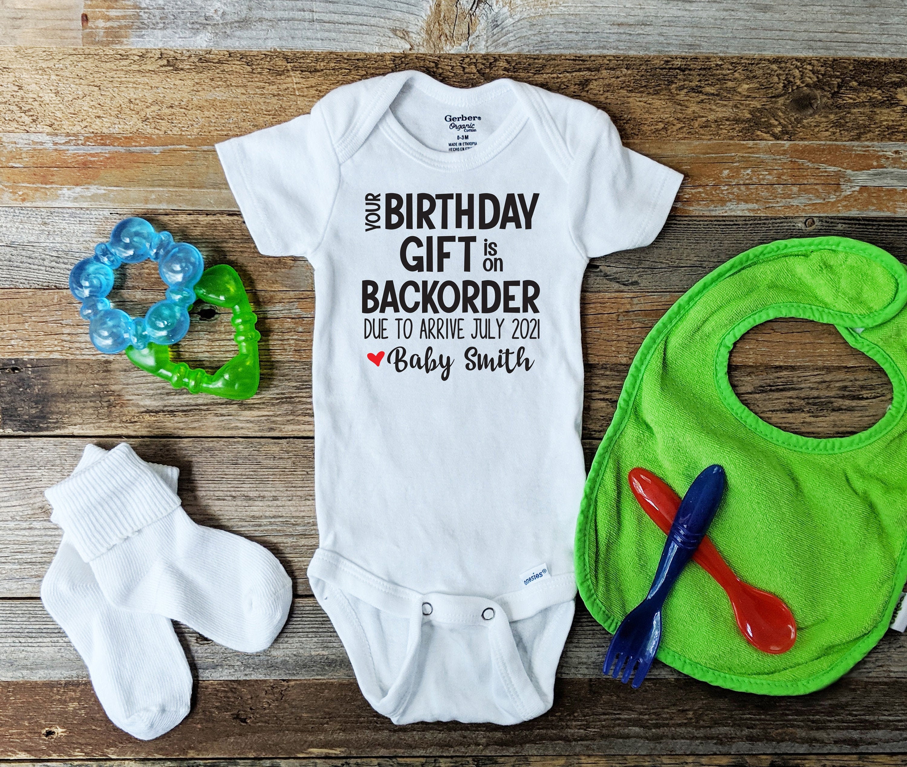 funny baby announcement onesie