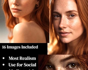Model Image Pack AI Red Hair