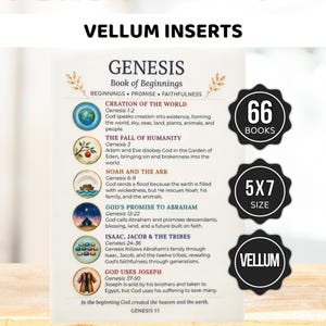 Bible Tip-Ins, Bible Tip Ins, Womens Bible Study, vellum Bible Study Insert, Books of the Bible Overview, Bible Insert, Bible Study Guide