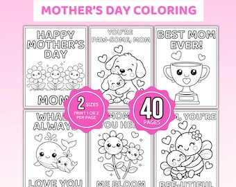 Mother's Day Coloring Pages, Mother's Day Coloring Book, Mother's Day Coloring Sheets, Mother's Day Coloring, Kids Mother's Day Activity