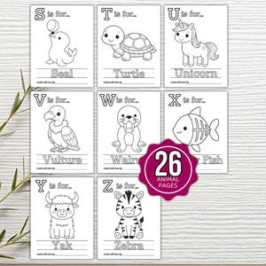 ABC Coloring Book Baby Shower Game, ABC Book Baby Shower Activity, ABC Baby Shower Coloring Book, Baby Shower Game Bundle, Baby Activities