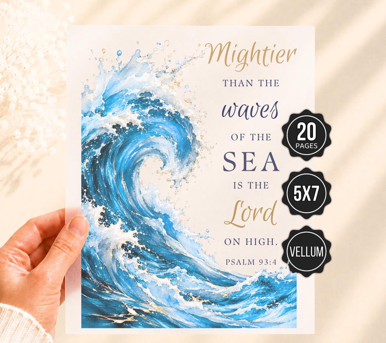 Vellum Bible Inserts, Bible Verse Tip Ins, Scripture Cards, Bible Journaling Inserts, Christian Gifts for Women, Bible Study Accessories