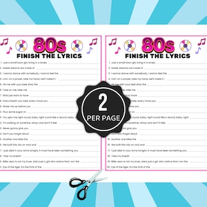 Finish the Lyrics Trivia Games, Music Trivia Games, Senior Finish the Lyrics, Pub Trivia Games, Song Trivia, Song Lyric Games, Music Games