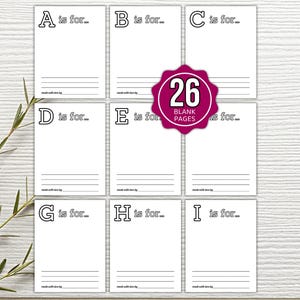 ABC Coloring Book Baby Shower Game, ABC Book Baby Shower Activity, ABC Baby Shower Coloring Book, Baby Shower Game Bundle, Baby Activities