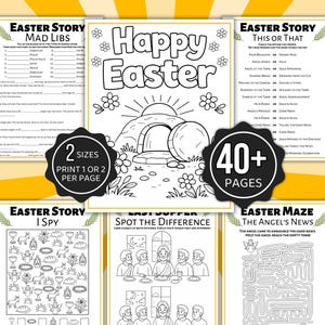 Easter Bible Activities, Easter Church Games, Christian Easter Activities For Kids, Christian Easter Games, Bible Easter, Resurrection Games