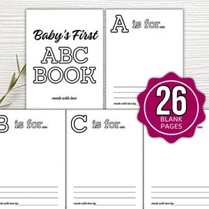 ABC Coloring Book Baby Shower Game, ABC Book Baby Shower Activity, ABC Baby Shower Coloring Book, Baby Shower Game Bundle, Baby Activities