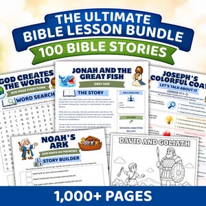Kids Bible Curriculum, Kids Bible Study, Sunday School Lessons for Kids, Sunday School Curriculum, Christian Homeschool, Kids Bible Lessons