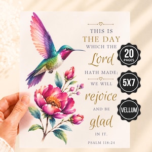 Vellum Bible Inserts, Bible Verse Tip Ins, Scripture Cards, Bible Journaling Inserts, Christian Gifts for Women, Bible Study Accessories