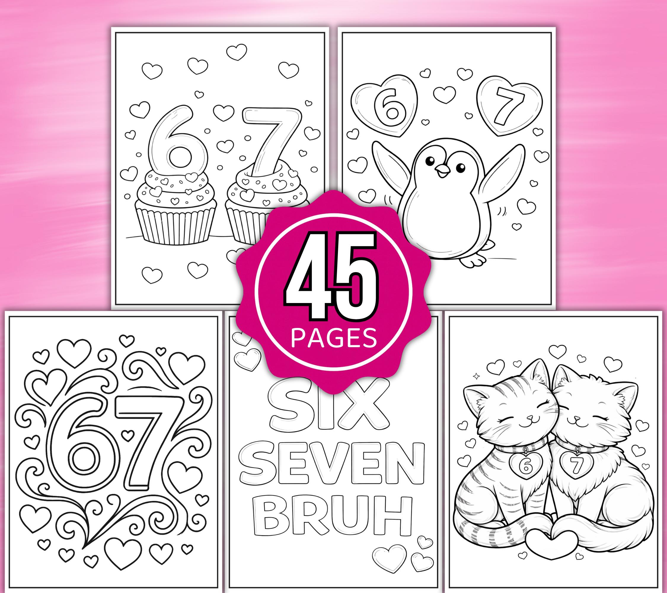6 7 Valentines Coloring Pages, Printable Valentines Coloring Pages, Six