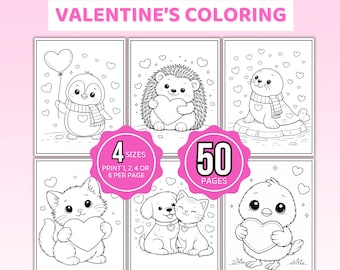 Valentines Coloring Pages, Valentines Day Coloring Book, Valentines Day Coloring Sheets, Valentines Coloring Cards, Printable Valentines