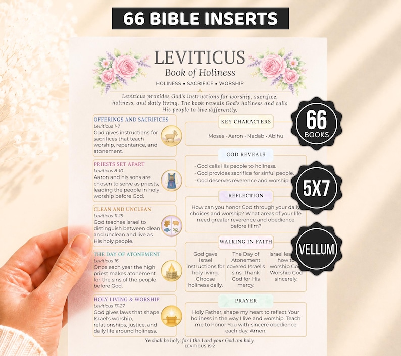 Bible Inserts, Womens Bible Study Guide, Bible Tip Ins, Printable Bible Study Insert, Books of the Bible Overview, 66 Bible Book Summaries