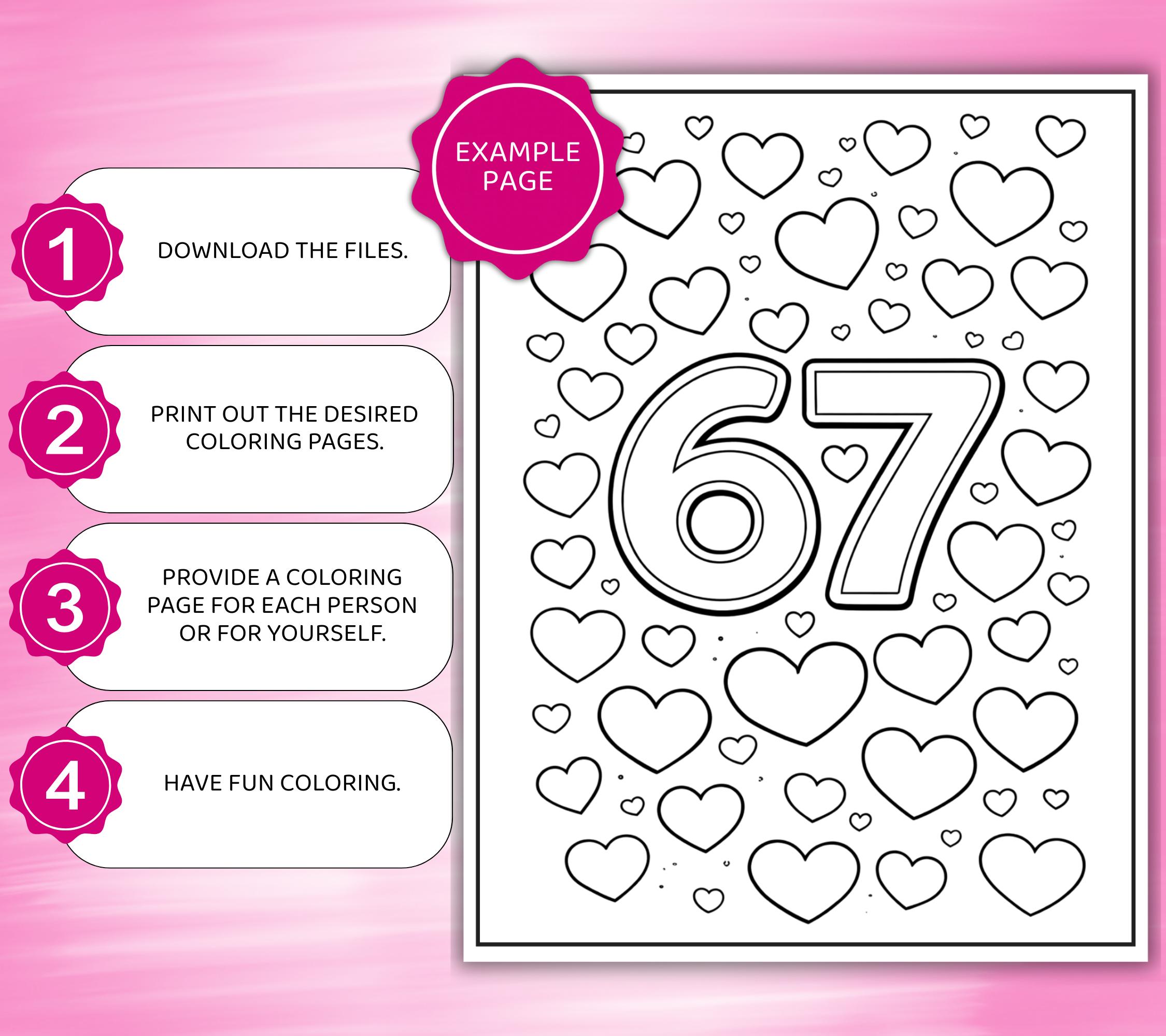 6 7 Valentines Coloring Pages, Printable Valentines Coloring Pages, Six