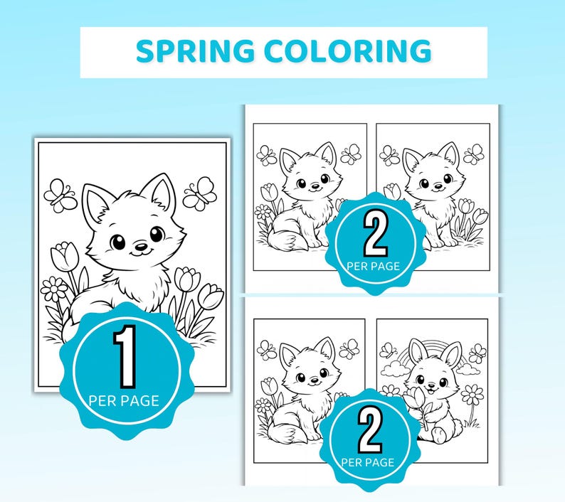 Spring Coloring Pages, Spring Coloring Book, Spring Coloring Sheets, Spring Coloring, Easter Coloring, Kids Spring Coloring, Easter Coloring