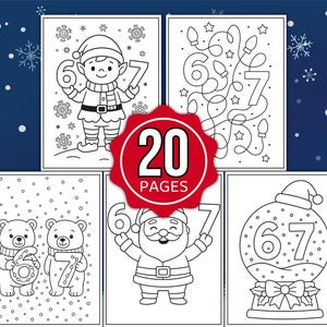 6/7 クリスマスぬりえ、印刷可能なサンタぬりえ、6/7バイラルミーム6/7ぬりえ、6/7ぬりえシート、バイラル6/7トレンド