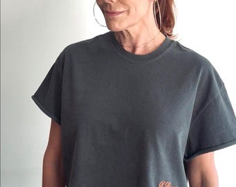 Graues kurzes T-Shirt - Überall unverzichtbar | ICH SCHWITZE LA