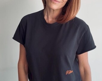 Black Cropped Tee – Everywhere Essential | I SWEAT LA