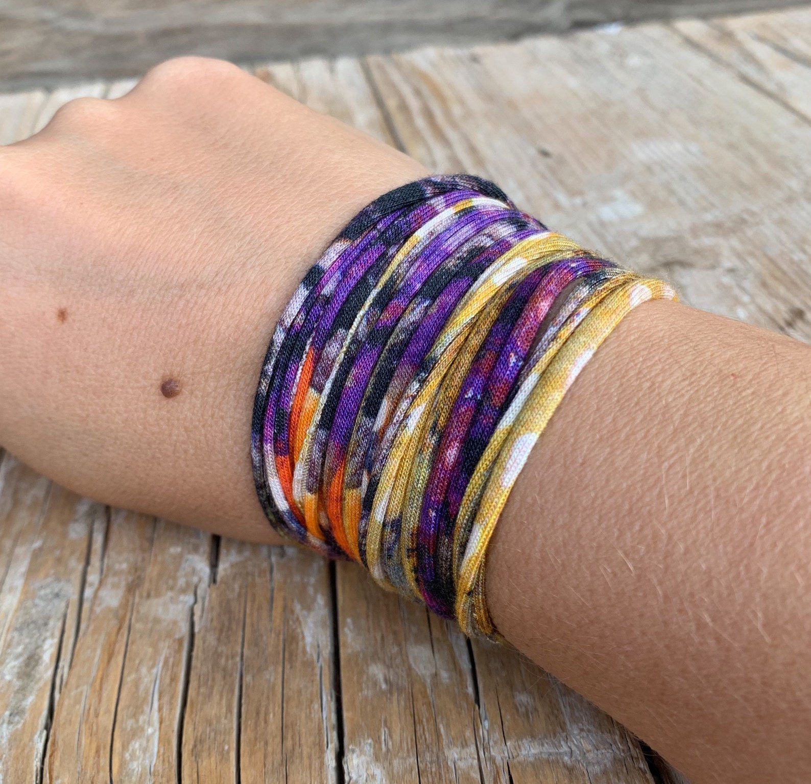 String rope Bracelet Wrist Cuff Bracelet Boho Fabric Etsy