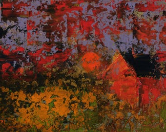 The Crows of Vesuvius House - Original Oil Painting