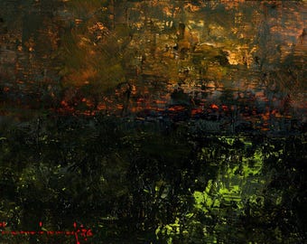 Nightfall, Saint Edmund Copse - Original Oil Painting