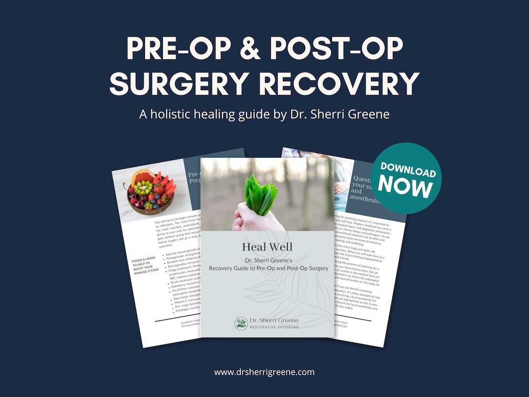 Pre-op & Post-op Surgery Recovery Guide | Natural Healing, Faster ...