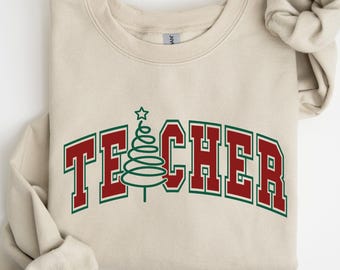 Teacher Christmas Sweatshirt, School Christmas Sweatshirt, Teacher Christmas Gift, Festive Holiday Sweatshirt