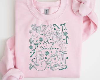 Retro Christmas Sweatshirt: Snowman Holiday Tee