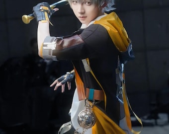 Cosplay de Caelus, conjunto completo de Caelus, atuendo de pionero masculino, disfraz de chico anime, conjunto completo de cosplay