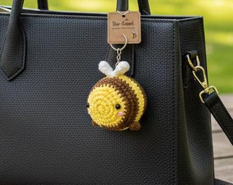 Little Bee Amigurumi Crochet Pattern PDF | Cute Bee Keychain | Beginner Crochet Pattern | Instant Download