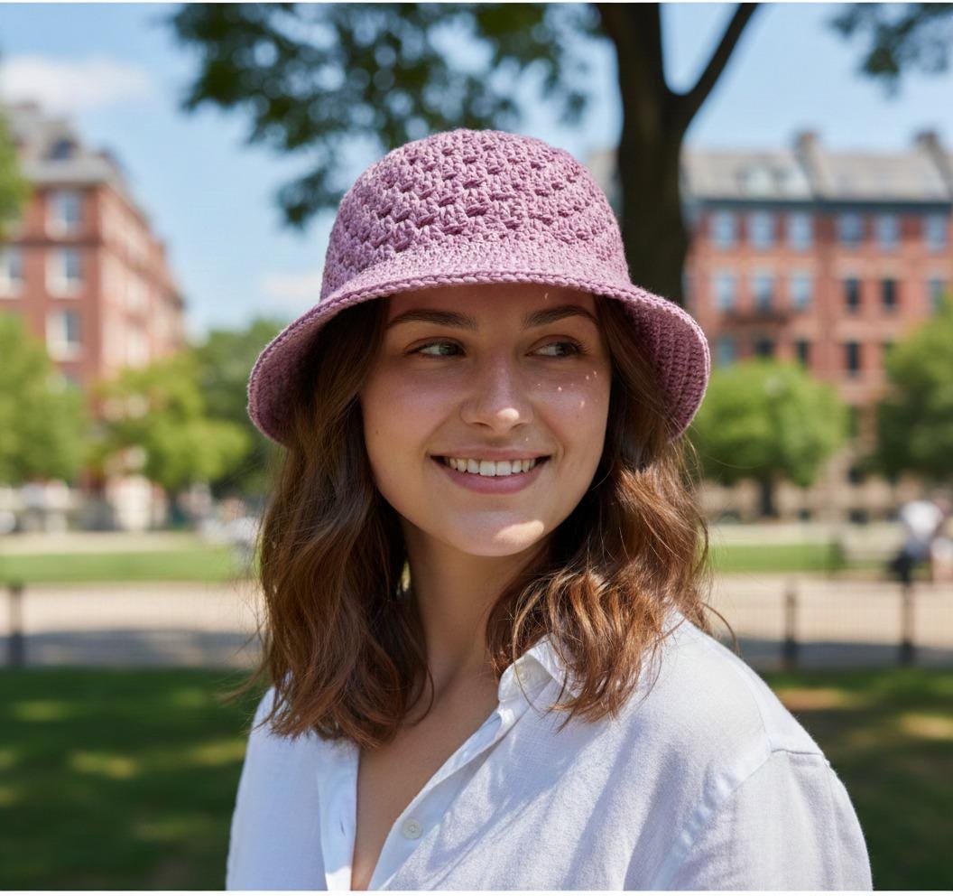Crochet Bucket Hat Pattern Granny Square Hat Beginner