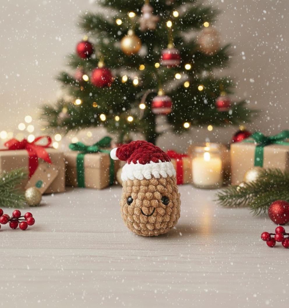 30 Potato Crochet Patterns: Spud Amigurumi, Desk Buddies, Play Food, and Clever Gag Gifts 2 Christmas Potato Amigurumi Crochet Pattern