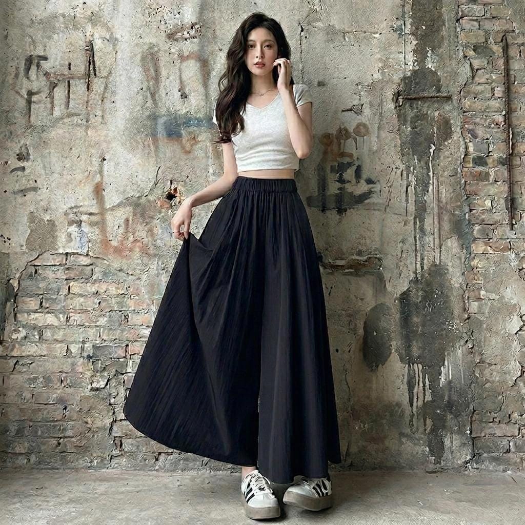 Black Skirt Petite Maxi Skirt 80 PixieGirl Petite Women's Black