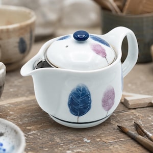 Japanse theepot, Kokia U Pot Arita Porselein Kyusu Large, Made in Japan-theecadeau