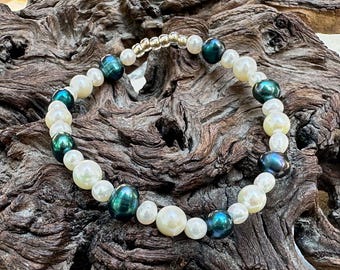 7" Cultured Freshwater Pearl Stretch Bracelet