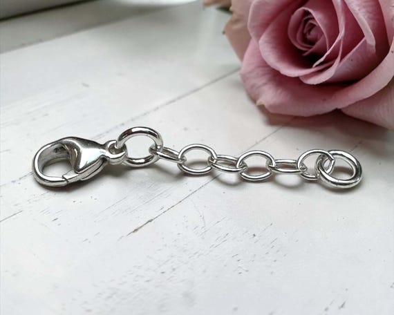 Essentially Pure Sterling Silver Extender Chain 1 Inch, Anklet Bracelet Necklace Extender, Jewelry Extension Chain