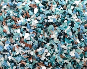 Coastal Gold Blue Frit Blend, 2 oz, 96 COE